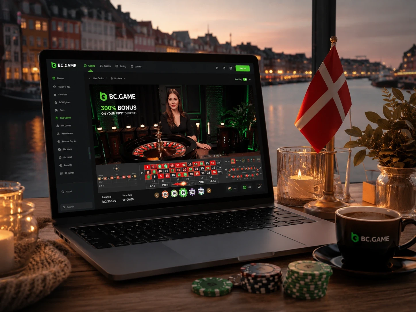 Live Casino hjá BC Game Danmørk