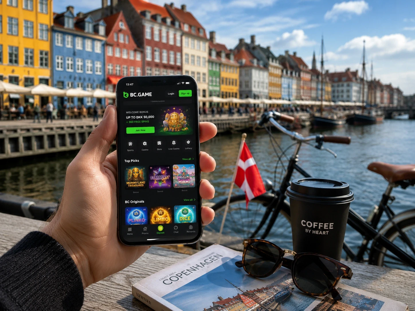 BC Game Danmark på mobil