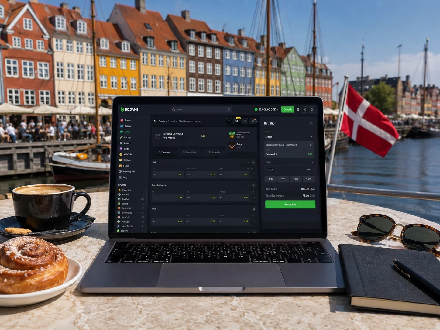 Sports betting hjá BC Game Danmørk